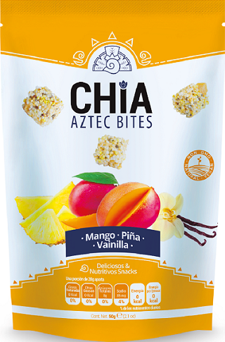 CHIA AZTEC BITES – Mango / Piña / Vainilla 50